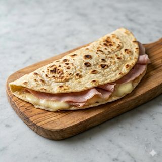 Piadina prosciutto cotto e fontina