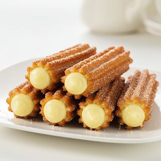 Churro relleno de crema de vainilla (1 ud.)