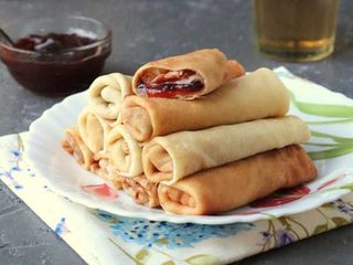 блинчики с вареньем