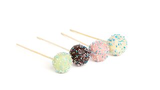 Cake pops alb/verde