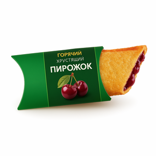 Пирожок с вишней        (90 гр)