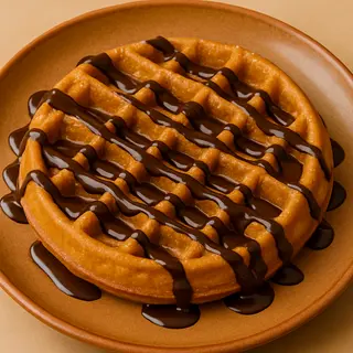 Gofre con chocolate