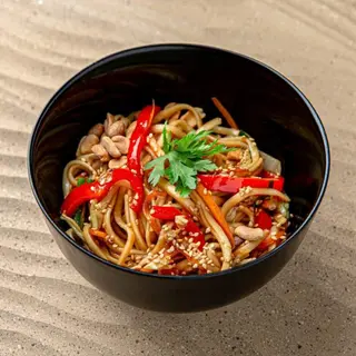 Udon with vegetables