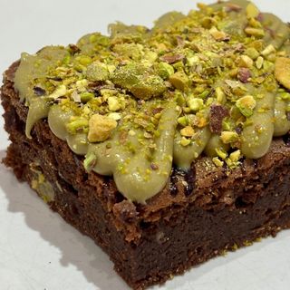 Brownie gourmet pistacho (casero)