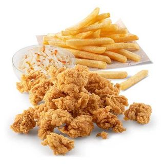 10 szt Hot Wings (pikantne skrzydełka) + frytki + pepsi 0,5 l + sos 