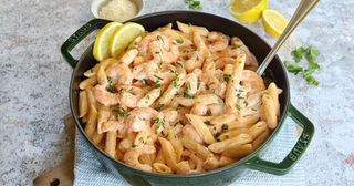 Penne Crevettes À La Crème