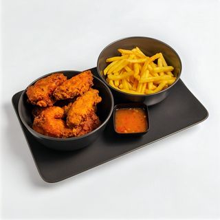 Pržena krilca i pomes