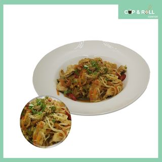 Пържен рамьон с пилешко месо