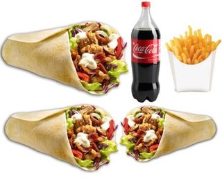 Menú dürum kebab 3 uds.