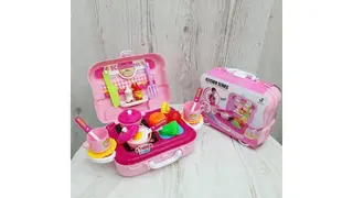 Игровой кухонный набор в чемодане 26 деталей