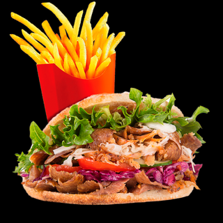 Doner Kebab + Ensalada Con Salsa Blanca