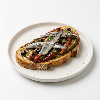 Torrada Escalibada Con Anchoas