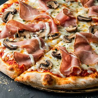 Pizza sunca si ciuperci Ø 22cm