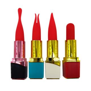 Mini Masażer W Kształcie Szminki, Silikon, Usb, 8 Trybów Wibracji