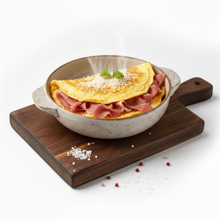 Omlette con prosciutto