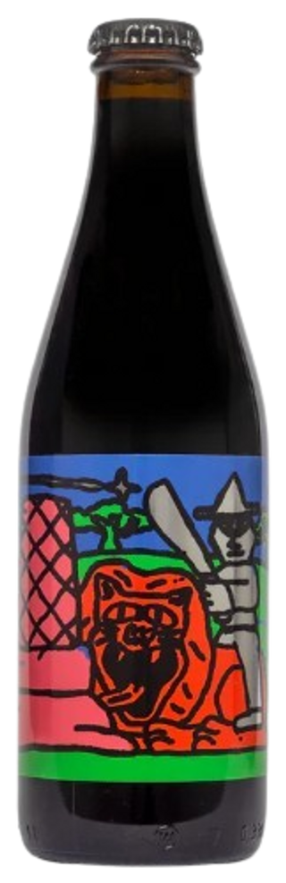 Safari Barrel Aged Vegan Quadruple Stack Stout Omnipollo Botella