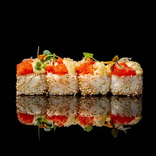 U10 Salmon flambe roll