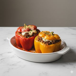 Peperoni ripieni a porzione