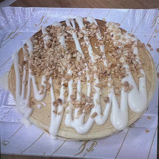 Pan cake nutella bianca e noccioline