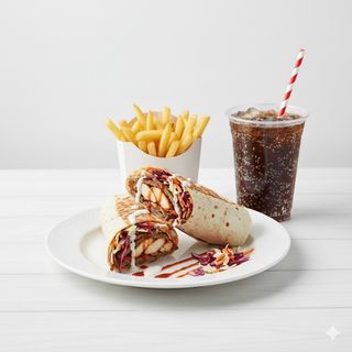 Menú rollo kebab normal