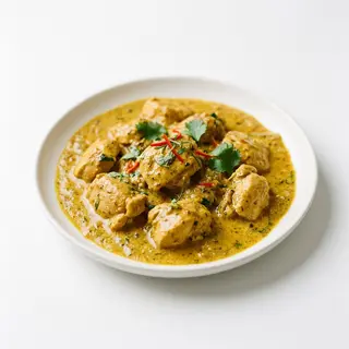 71. Pollo con curry al latte di cocco