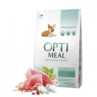 Optimeal сухий корм для цуценят усіх порід - індичка, 1.5 кг