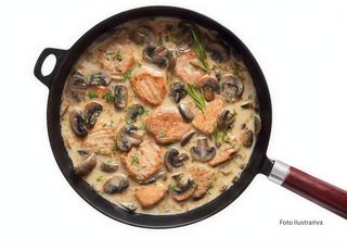 ternera con champiñones