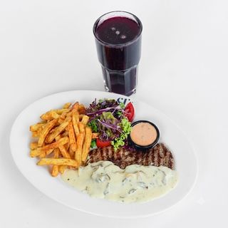 Mushroom Steak Combo