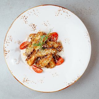 Баклажаны со страчателой