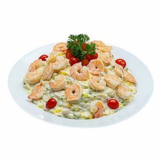 Ración De Ensaladilla Rusa Con Langostinos
