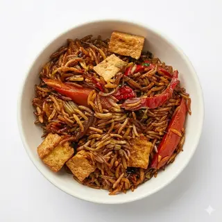 Arroz Chaufa con Verduras y Tofu