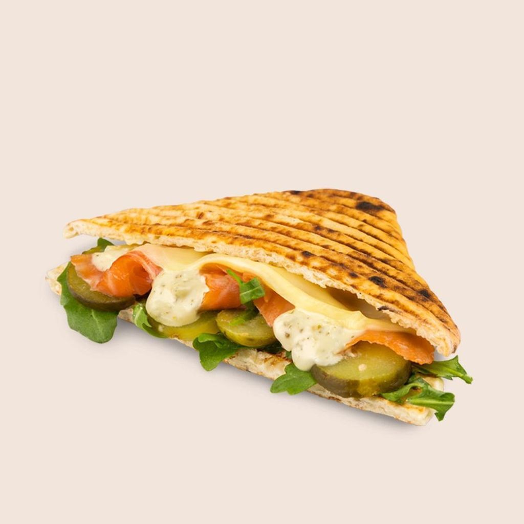 Grill salmón y brie