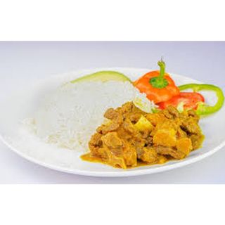 Goat Curry With Steamed Rice