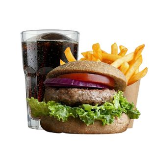 Menú Hamburguesa + Patatas + Bebida