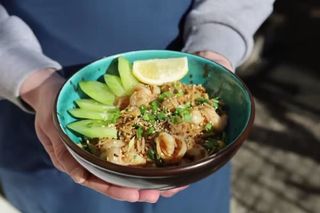 Смажений рис з креветками у тайському стилі (300/30/15гр)