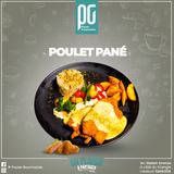 Blanc de poulet pané sauce fromagère