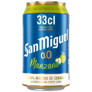 Cerveza San Miguel 0,0 Manzana (250 ml.)