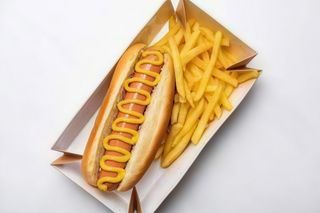 Hot dog con patatine