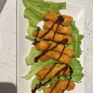 Stick de pollo con salsa teriyaki 