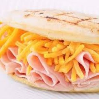 Arepa Mixta jamón y queso  (1 Ud.)
