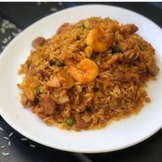 Arroz Frito Con Pollo Ternera Y Gamba