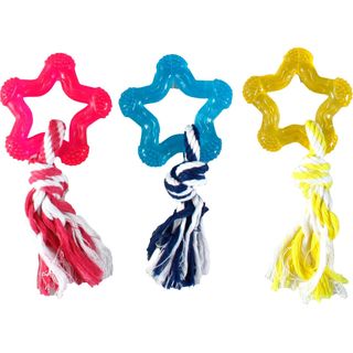 FLAMINGO Igračka za pse Zvezda/uže Good4Fun plutajuća, TPR 14cm, raznih boja (KOD FLA1031005)