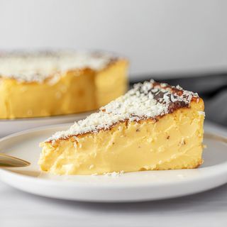 Porción de Cheesecake de Chocolate Blanco