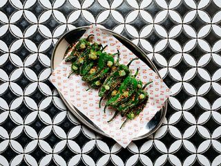 Papryka Padron z sezamem Kimchi