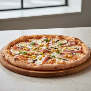 Pizza Prosciutto Funghi Plus mare