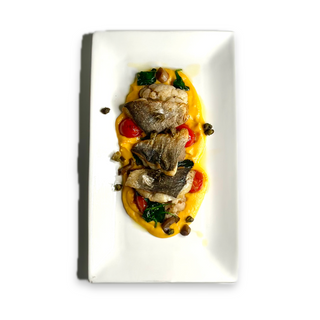 Філе дорадо з крем бататом (300г)