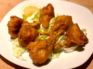 Bolas de pollo fritas