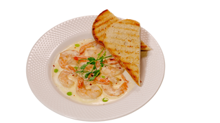 Krewetki w sosie śmietankowym