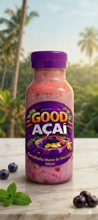 Garrafunha De Musse De Morango (300 Ml.)