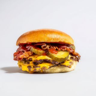 Classic double cheese burger